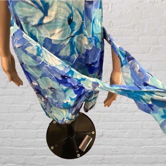 PAUL HARRIS -- Mini Sundress, Wraparound, Tropical, Front Tie/Back Zip - Picture 5 of 16